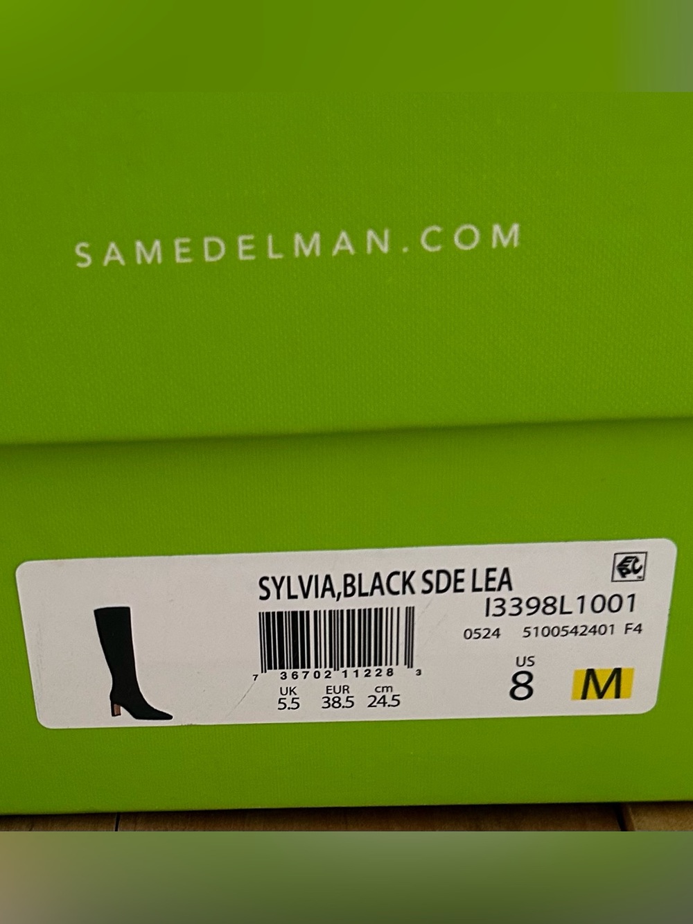 Sam Edelman Sylvia Knee High Boot — Black - Picture 8 of 8